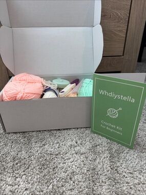 Crochet Kit - Shoulder Bag
Pastel Yarn Storage Set (Pink, Mint, Cream)